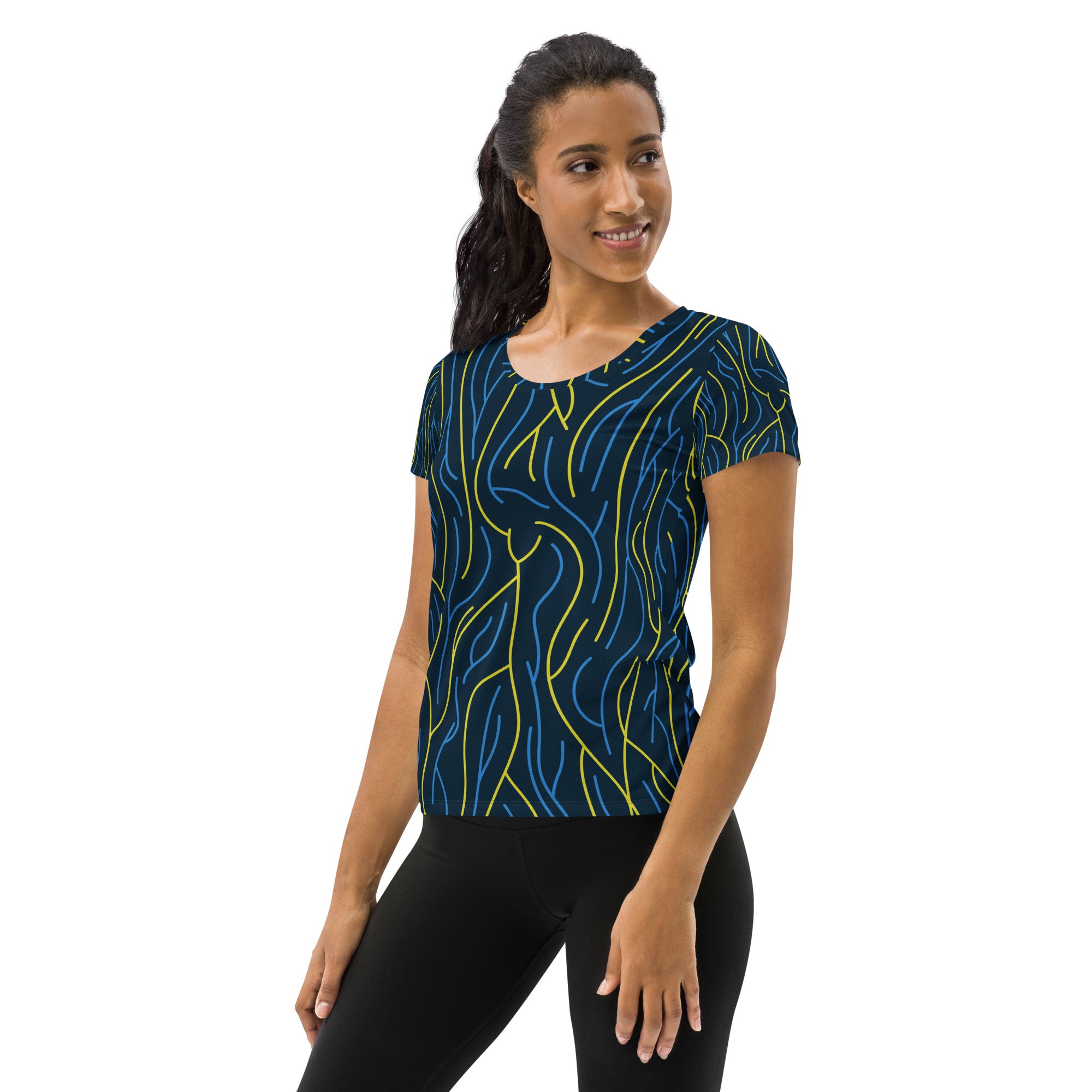 All-Over Print Women's Athletic T-shirt 9